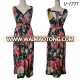 Waimaotong 2018 ladies new designer printed crepe chiffon maxi cocktail dresses